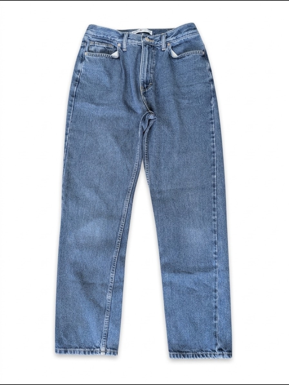 VTG 2001 Tommy Hilfiger High Rise Straight Leg Jeans Blue Denim Size 12